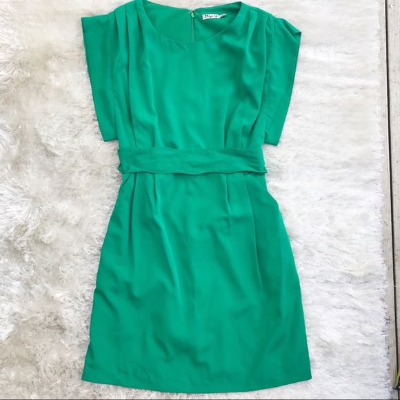 eliza j emerald green dress
